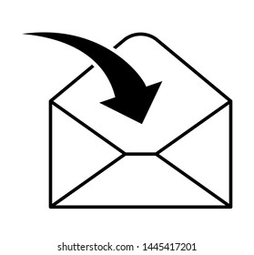 Mail icon for design and websites. Message vector illustration trendy symbol
