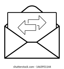 Mail icon for design and websites. Message vector illustration trendy symbol