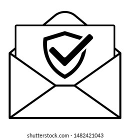 Mail icon for design and websites. Message vector illustration trendy symbol