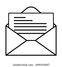 Mail icon for design and websites. Message vector illustration trendy symbol