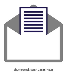 Mail icon for design and websites. Message vector illustration trendy symbol