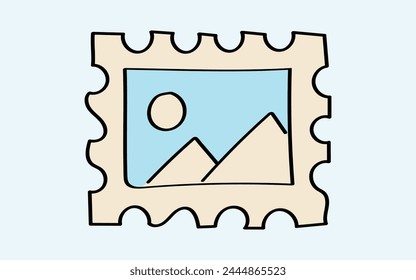mail. the icon. doodle icon. Doodle. drawing. letter. send a message. receive a letter. an email. vector. He is respectable. the point of issue of the letter. mail delivery. a sealed envelope. an enve
