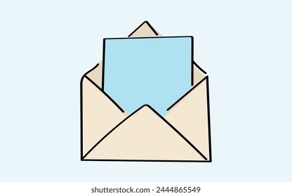 mail. the icon. doodle icon. Doodle. drawing. letter. send a message. receive a letter. an email. vector. He is respectable. the point of issue of the letter. mail delivery. a sealed envelope. an enve