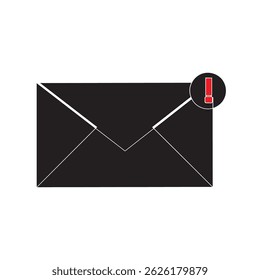 Desenho do ícone de e-mail. ícone de e-mail vetor. Ícone de email. Ilustração do envelope. Linha contínua. silhueta