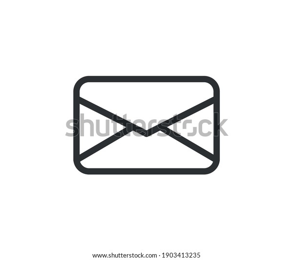 Mail Icon\
with Editable Stroke and Pixel\
Perfect.