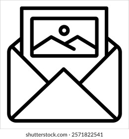 Mail Icon Element For Design