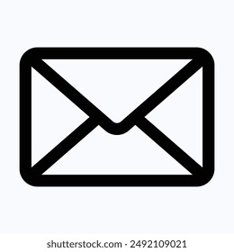 Mail Icon, Email Icon, E-mail, Envelope Vector Icon, Lineal Isolated Vector Icon.