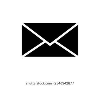 Mail icon. Email, send letter, envelope, message, email, SMS, postal envelope, contact icon vector. Silhouette minimal illustration. Design element for flyer, brochure, logo, UI, website.