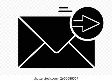 Mail icon. Email sign. Envelope vector set. Send message sign. Received message. Simple black and white envelope icon with a minimalist design. Vector illustration eps 10