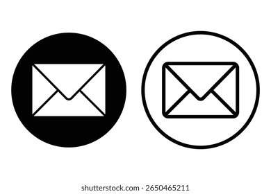 Ícone de e-mail. ícone de e-mail vetor. Ícone de email. Vetor de envelope. Vetor de ícone de email para design da Web.