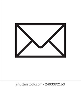 Icono de correo. Icono del vector de correo electrónico. Icono de correo plano. Ilustración vectorial.