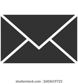 Mail icon. Email icon vector isolated on transparent. Envelope icon, mail icon vector for web, computer and mobile app