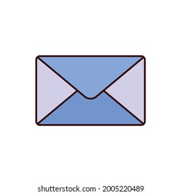 mail icon, envelop vector, email illustration