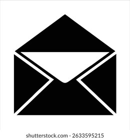 Mail icon, envelope, message symbol isolated on transparent background, email