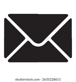 Mail icon, envelope, message symbol isolated