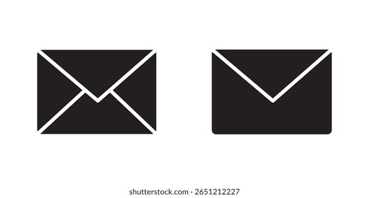 E-Mail-Symbol, Umschlag, Nachrichtensymbol einzeln . Umschlagsymbol, E-Mail-Symbol . 10 EPS