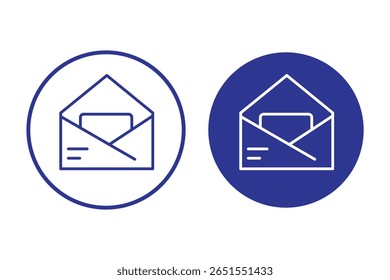 Mail-Symbol, Umschlag, Nachrichtensymbol . Vektorgrafik auf weißem Hintergrund.