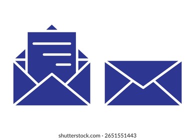 Ícone de email, envelope, símbolo de mensagem . ilustração vetorial no plano de fundo branco .