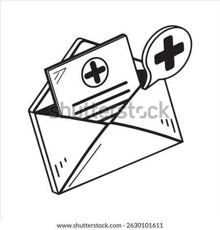 Mail icon envelope message symbol silhouettes