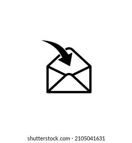 Mail icon, envelope icon, Message icon vector for web, computer and mobile app eps 10