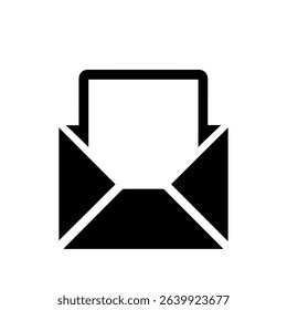 Mail icon envelope message vector isolated on white background 