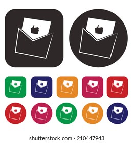 Mail icon / Envelope Mail Icon / messages icon