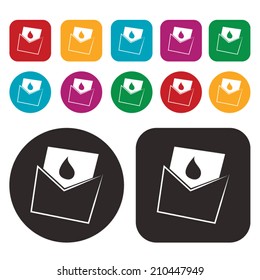 Mail icon / Envelope Mail Icon / messages icon