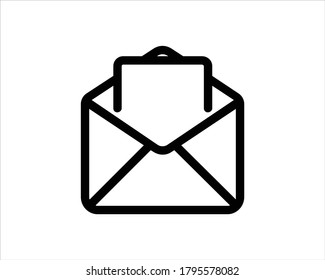 Mail icon. Envelope icon outline and linear vector.