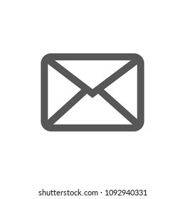 Mail icon. Envelope sign. Vector Illustration. Transparent background. Email icon.