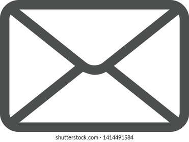 Mail icon. Envelope sign. Vector Illustration. Email icon. Letter icon. Transparent background. Eps 10