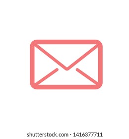 Mail icon. Envelope sign. Vector Illustration. Transparent background. Email icon