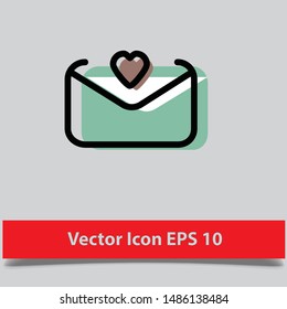 Mail icon. Envelope sign. Vector Illustration eps 10