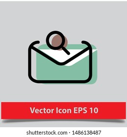 Mail icon. Envelope sign. Vector Illustration eps 10