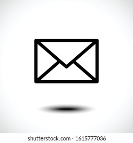 Mail icon. Envelope sign. Vector Illustration. 