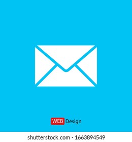 Mail icon. Envelope sign. Vector