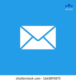 Mail icon. Envelope sign. Vector