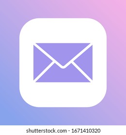 Mail icon. Envelope sign. Vector