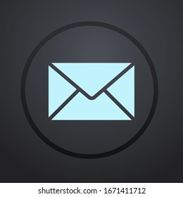 Mail-Symbol Umschlag-Schild. Vektorillustration