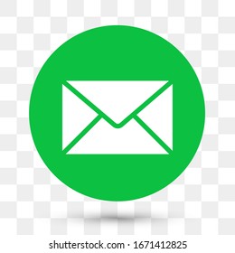 Mail icon. Envelope sign. Vector