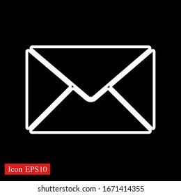 Mail icon. Envelope sign. Vector