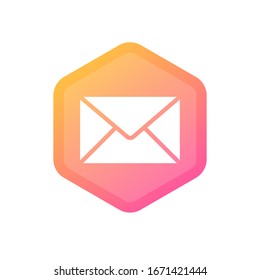 Mail icon. Envelope sign. Vector