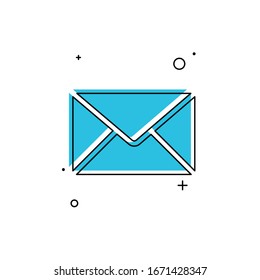 Icono de correo. Signo sobre. Vector