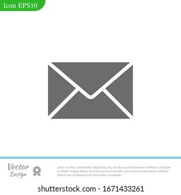 Mail icon. Envelope sign. Vector