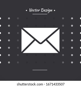 Mail icon. Envelope sign. Vector