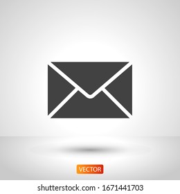 Mail icon. Envelope sign. Vector
