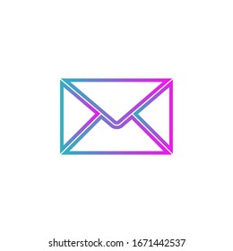 Mail icon. Envelope sign. Vector