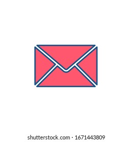 Icono de correo. Signo sobre. Vector