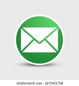Mail icon. Envelope sign. Vector