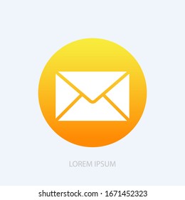 Icono de correo. Signo sobre. Vector