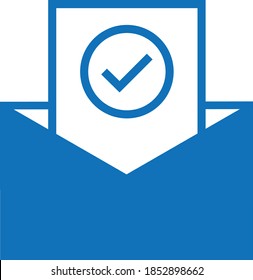 Icono de correo. Signo de sobres. Ilustración vectorial. Icono de correo electrónico. Icono de letra. Fondo transparente. Aprobar conjunto de iconos de línea